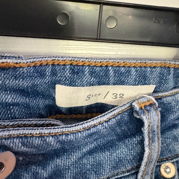 Anthropologie Pilcro Jeans Silver metallic stripe 32 - Picture 6 of 9